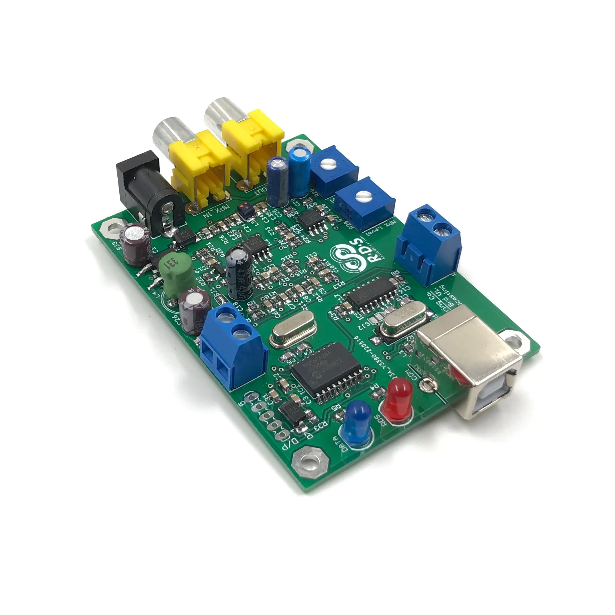 RDS Encoder Circuit Board Module MonRDS for FM PLL Transmitter Radio Broadcast Station PS RT PTY DI TP TA MS MPX Broadcasting