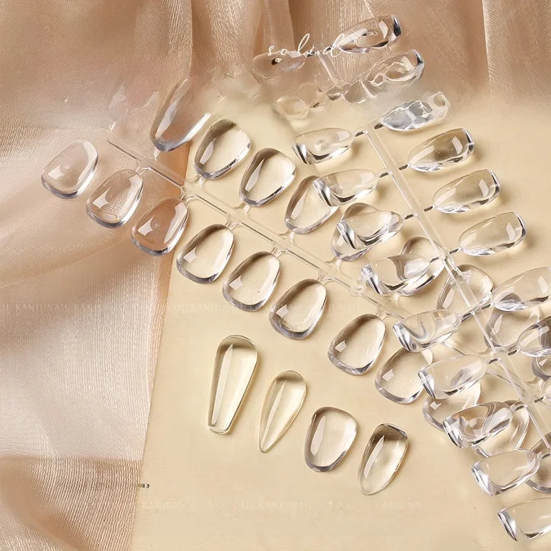 120 pointes/ensemble professionnel clair ongles conseils pour apprenant ongles Gel vernis affichage couleur conseil graphique ovale goutte d'eau Salon de manucure outils