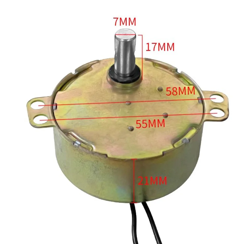 Electric fan wall fan synchronous motor Hongyun fan 50TYZ 2.5r/min claw pole permanent magnet motor shaking head motor