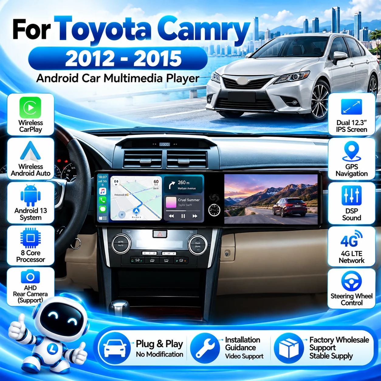 CarPlay DSP Dual 12.3