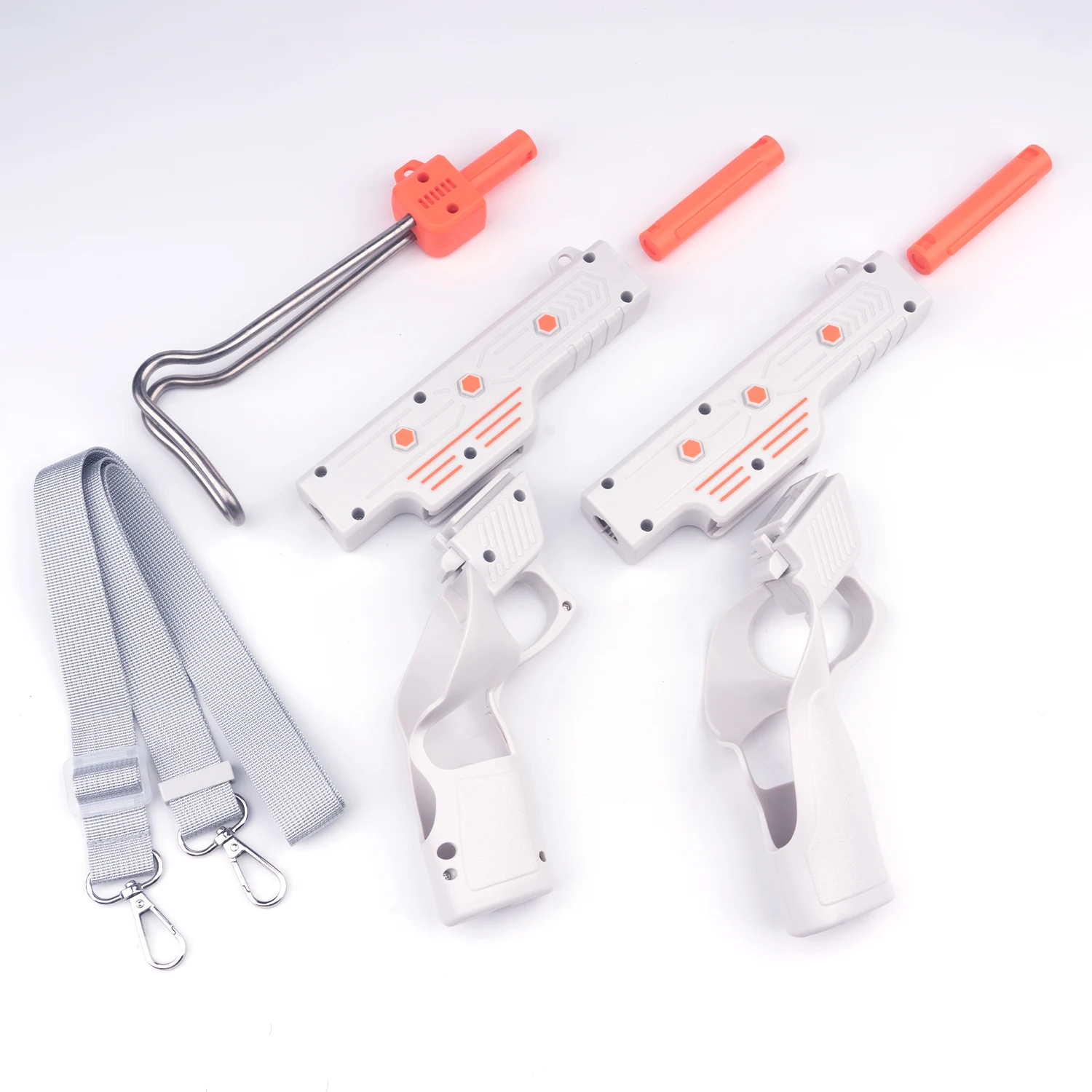Verbeterde VR-accessoires schietspel geweerkolven voor Meta Quest 3 & 3S controller handgrepen cadeau voor Kerstmis/verjaardag etc.