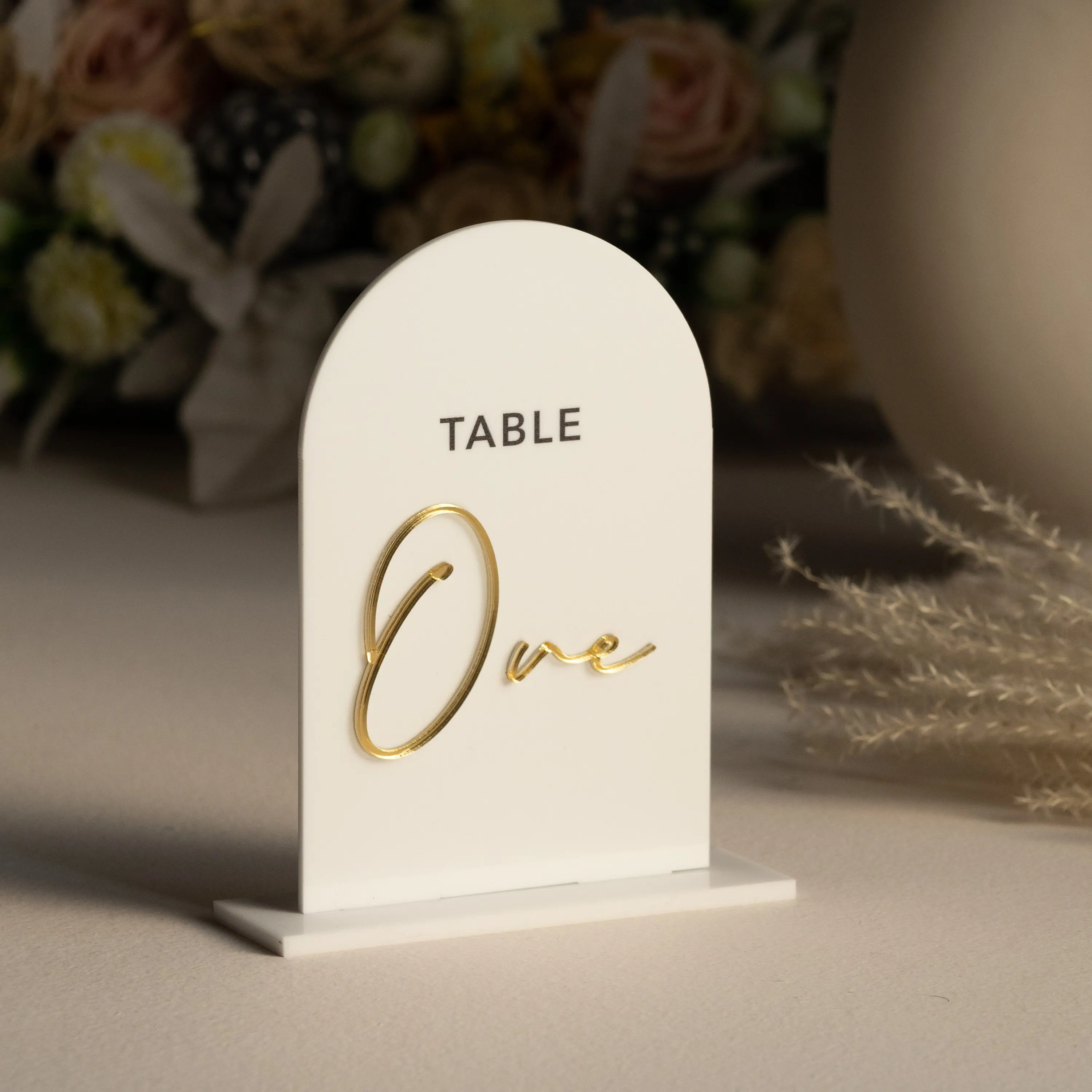 Wedding Table Decor Black Arch Wedding Table Numbers With Stand Acrylic Calligraphy Wedding Signage Frosted Table Number Stand