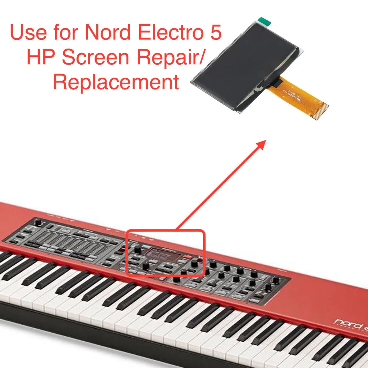 For Nord Electro 5 HP Original Screen OLED Lcd Display Repair/Replacement