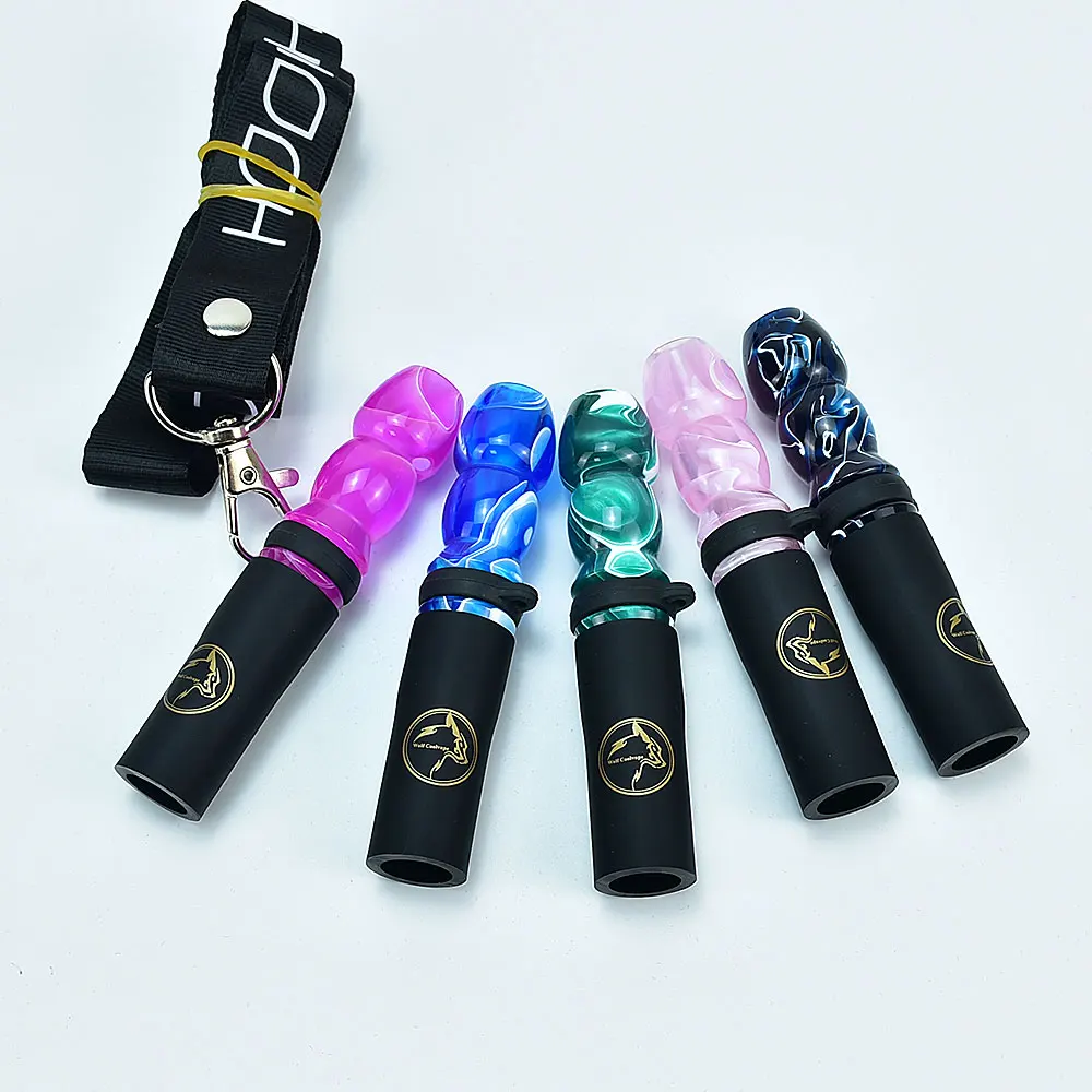 Reusable Hookah Mouthpiece with Hang Rope Strap Jade Shisha Mouth Tips Silicon Resin Chicha Narguile Water Mouthpieces