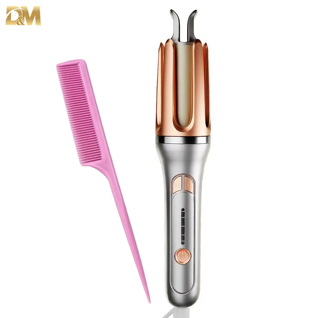 Hair Curler, Hair Curlers, 32 mm Automatic Curler, Includes Comb, 4 Temperature Levels, Curling in Two Directions, Large Waves, Styling and Conditioning in One Device, Intelligent Automatic Shut-Off