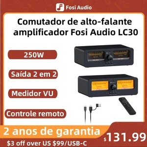 صندوق تبديل مكبر الصوت Foci Audio Amplifier ، عداد تناظري مزدوج VU ، شاشة لوحة DB ، جهاز تحكم عن بعد ، LC30 ، 2 في 2 مخرج أفضل 7 مبيعا للصوت التناظري - رقم 7