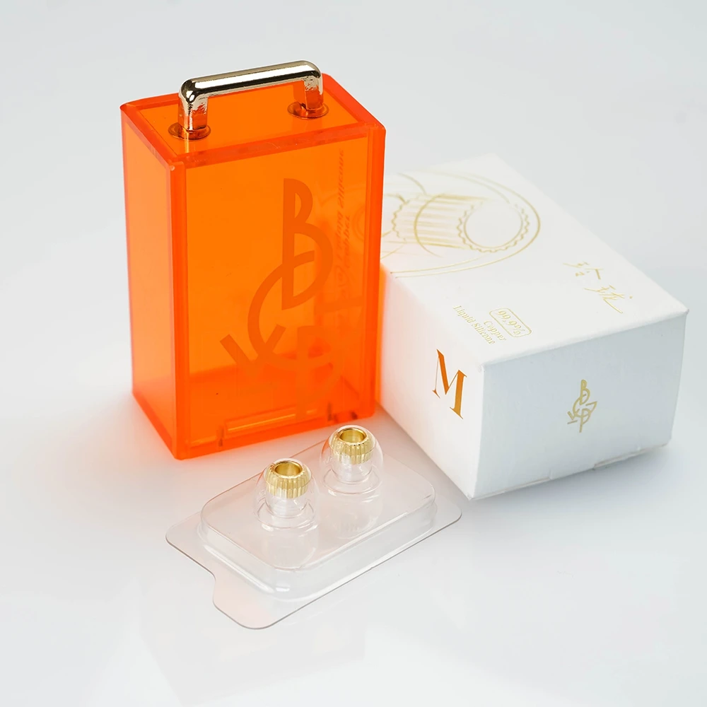BGVP Auricolari in silicone squisito Auricolari in silicone liquido in rame privo di ossigeno Delicati sulla pelle Prevenire la distorsione Nessuna perdita