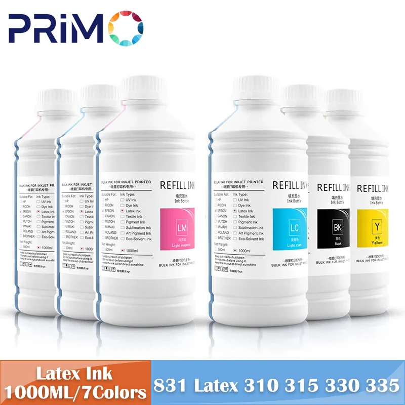 

1000ML 7Colors Latex Refill Ink Compatible For HP831 for HP 831 Latex 310 330 360 370 315 335 365 375 560 570