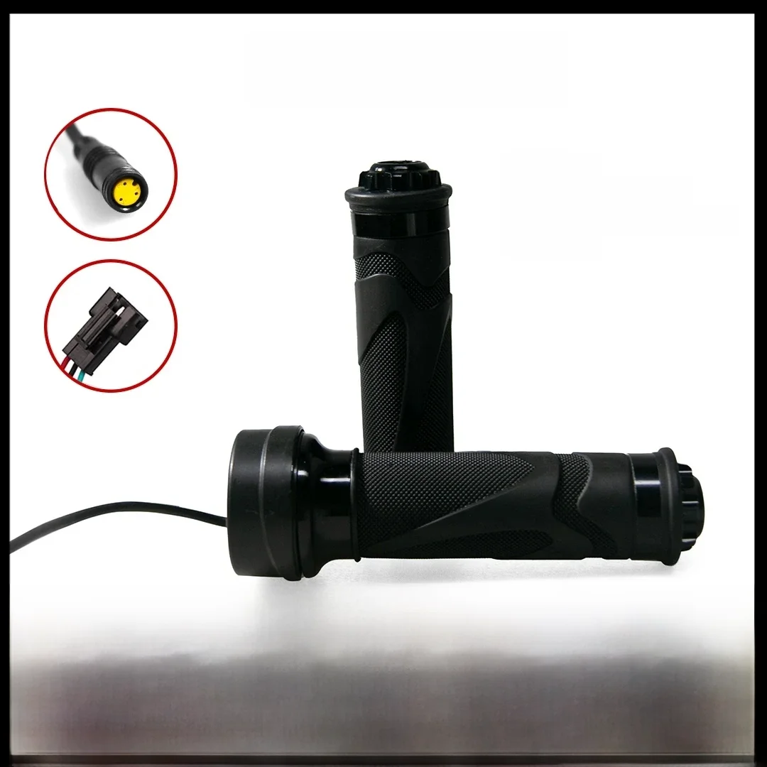 AliExpress Electric Bike Twist Throttle Speed Control Grip 24V 36V 48V 155CM Handle Thumb Throttle For Bafang Motor Ebike Parts Accessories
