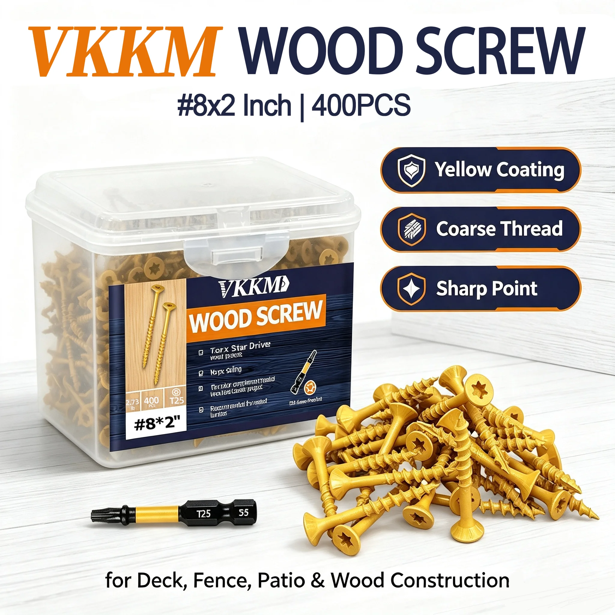 Outdoor Furniture Yellow - Viti per Legno VKKM # Viti