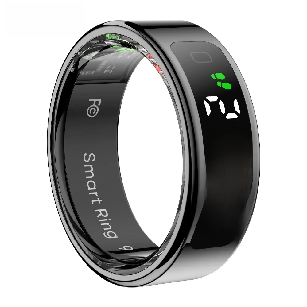 2025 COLMI R12 slimme ring met scherm en touch, draadloos opladen, gezondheidsmanager, 5 ATM waterdicht voor heren dames - afbeelding 2