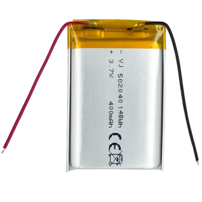 502040 LiPo Battery 3.7V 400mAh Rechargeable High Performance for Tiny Electronic Accessories Smart Wearable454261 505060 505573