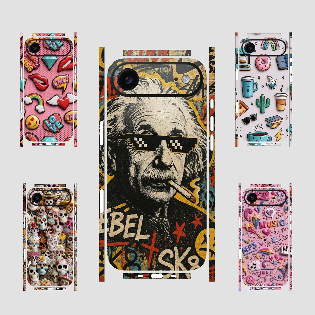 

Premium Skin Wrap Vinyl For iPhone Air - Full Wrap Decals - Nexa Skins Collection IAM003 - Scratch Protection