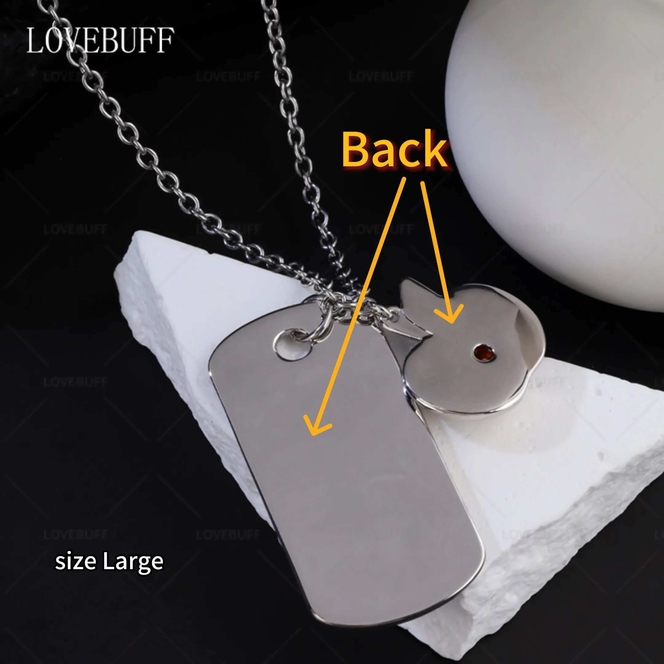 LOVEBUFF LAD Caleb When U Come Back & Apple Pendants Necklace