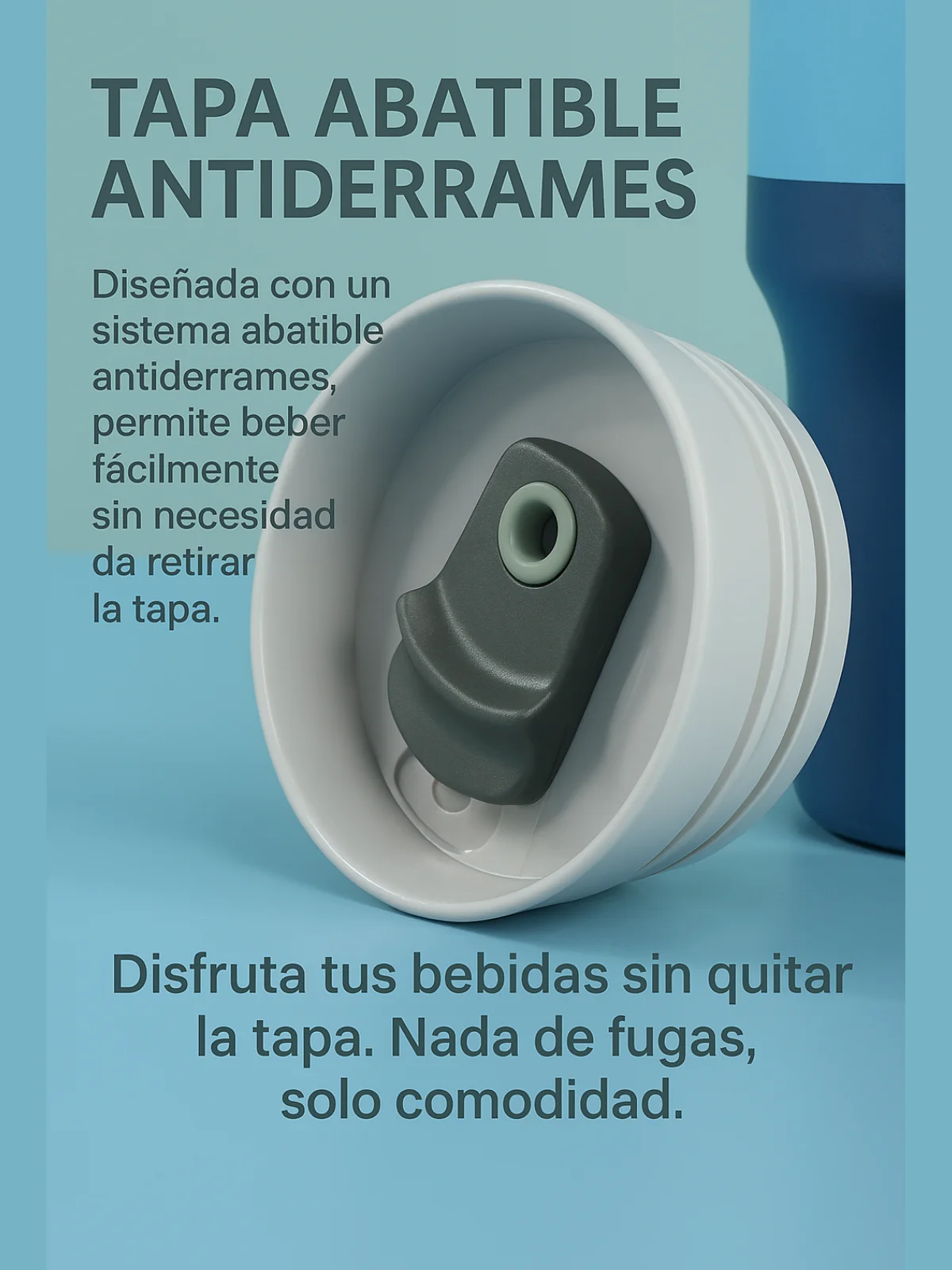 ترمس Fab-24 من الفولاذ المقاوم للصدأ، كوب حراري 1185 مل، كوب معزول، مثالي للاستخدام اليومي، صالة الألعاب الرياضية، المكتب، يوم النزهة، للرجال والنساء والأطفال.