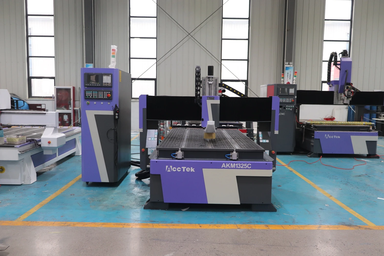 ATC Wood Engraving Machine with 9.0KW spindle, AKM1325C2, CNC Router, Global Service, Independent Controller Syntec,Wood Milling