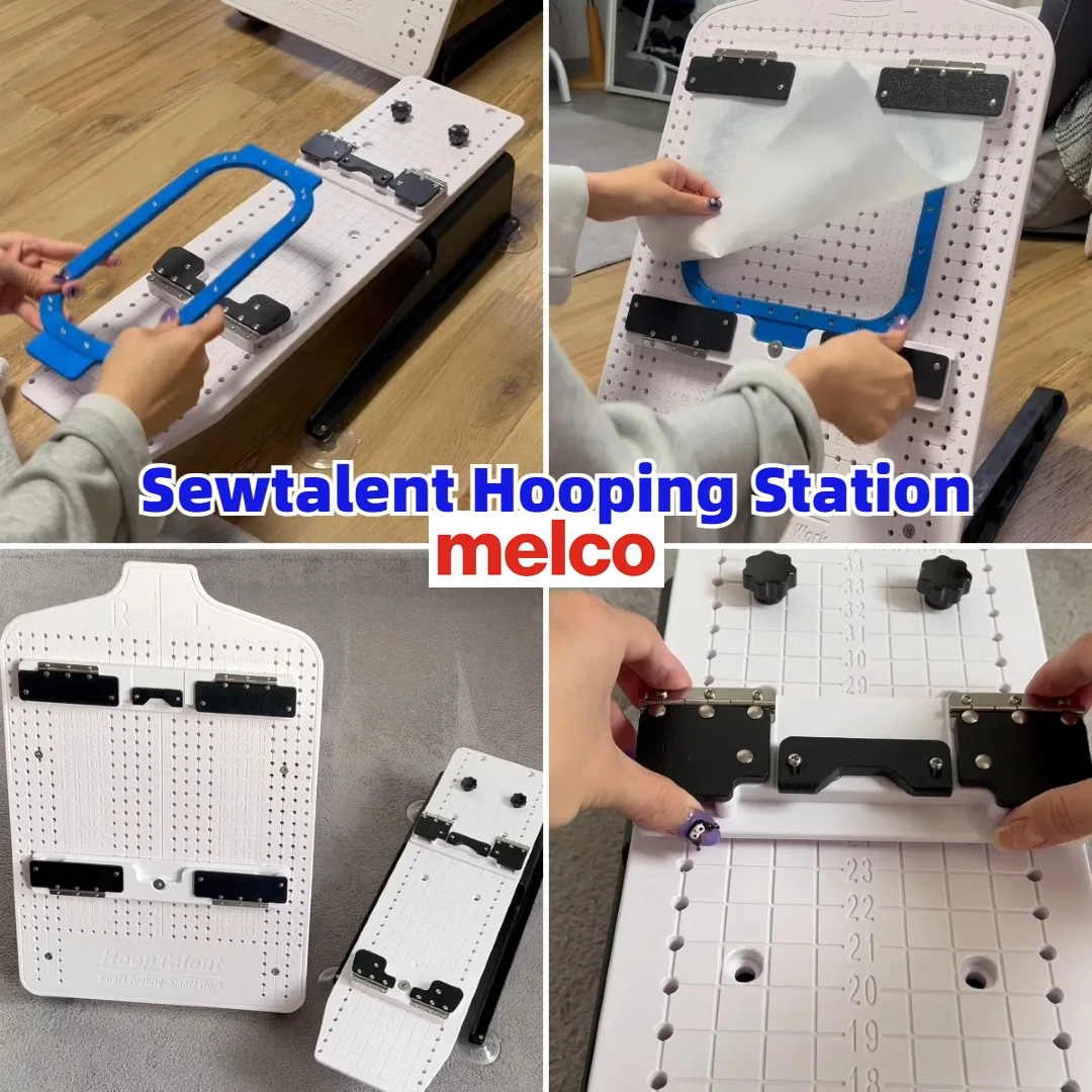

Hoop Station Kit for Melco Industrial embroidery Machine EMT16X EMT 16 Plus Amaya XT Bravo Sewtalent Magnetic Hoop Station