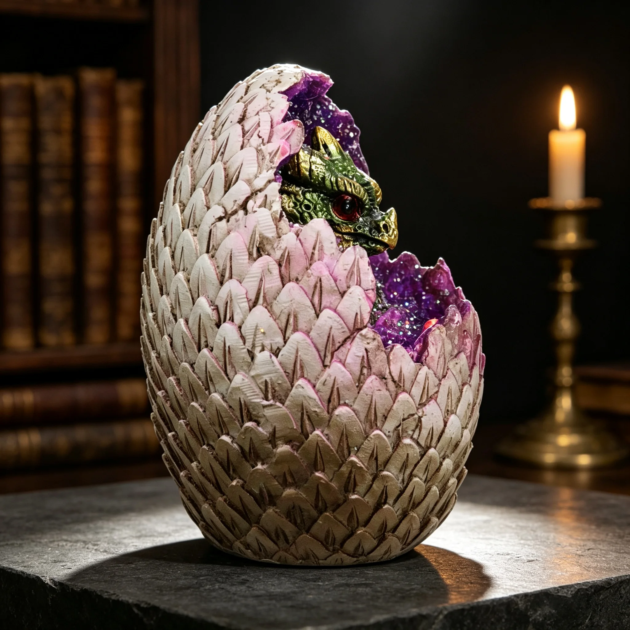 Кристальное яйцо-светильник в  – обзор и цена Resin Art Geode