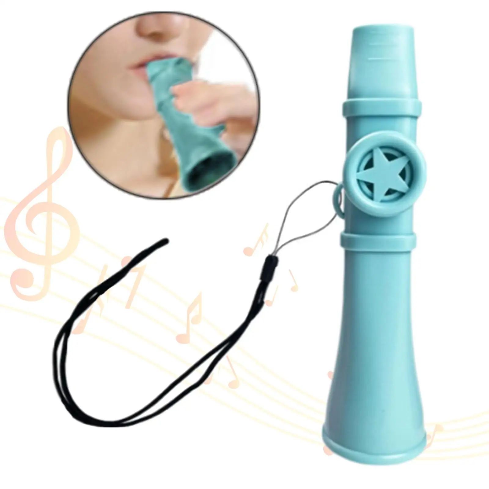 

Музыкальный инструмент Kazoos, регулируемый тон Kazoo Mini Kazoo Professional, Kazoo с подвесным кружевом на шее, вечерние сувениры для дома