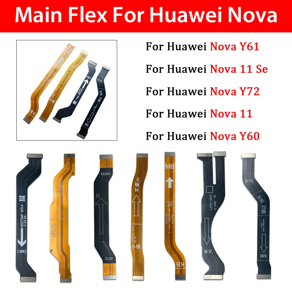 

10 PCS Main Board Motherboard Connector Board Flex Cable For Huawei Mate 40 Pro 40 50 Nova 11 11 Se Y60 Y61 Y70 Plus Y72 Y91