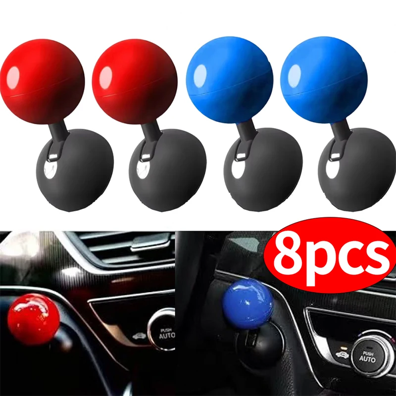 2024 Car Start Button Push Start Ignition Button Cover Automotive One-Touch Button Rocker Auto Engine Push Start Stop Lever