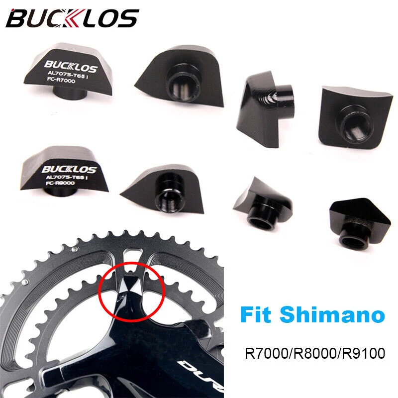 BUCKLOS CNC Chainring Bolts 7075AL Chainwheel Screws Nuts for FC-R7000 FC-R8000 RC-R9100 Crank Bolt Fit105 Ultegra DURA-ACE