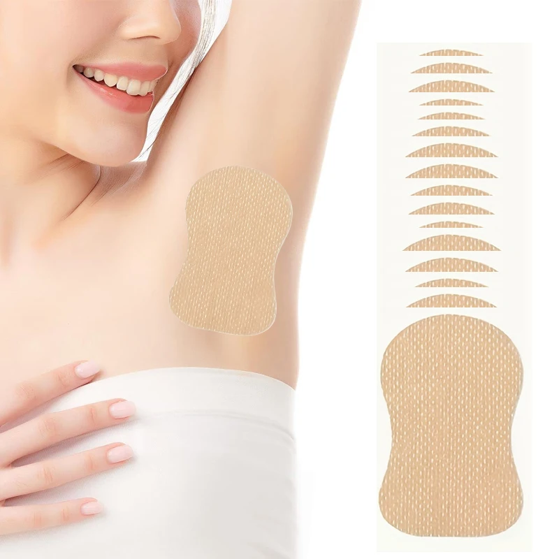 35PCS Disposable Underarm Sweat Pads, Self-Adhesive Armpit Sweat Absorbing Pads, Breathable Clothing Liners for Men Women