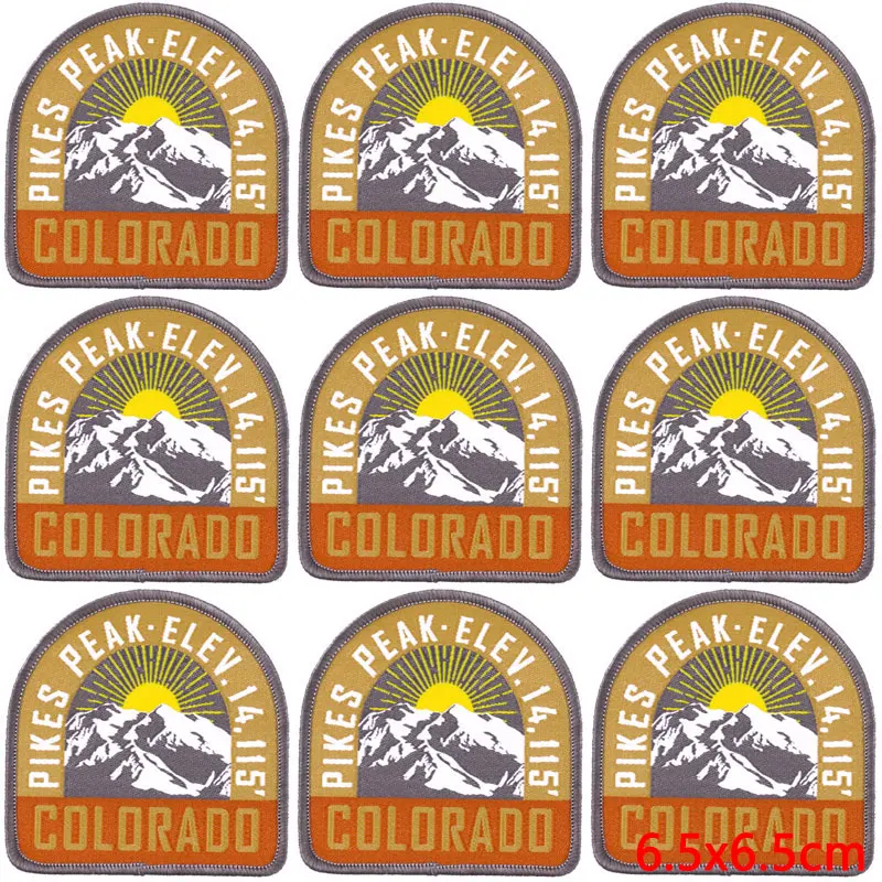 10Pcs WholesaleOutdoor Patch Mountaineering Badges National Forest Park DIY Sewing On Patches for Clothes Packback Decorate DIY