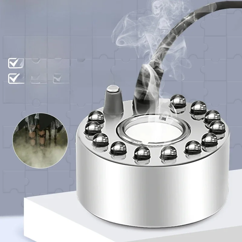 Party Mist Maker Water Pond Fountain Fogger 12 LED Color Aquarium Fog Maker Halloween Easter Party Festival Decoration (AU Plug) — Zdjęcie 2 z 2