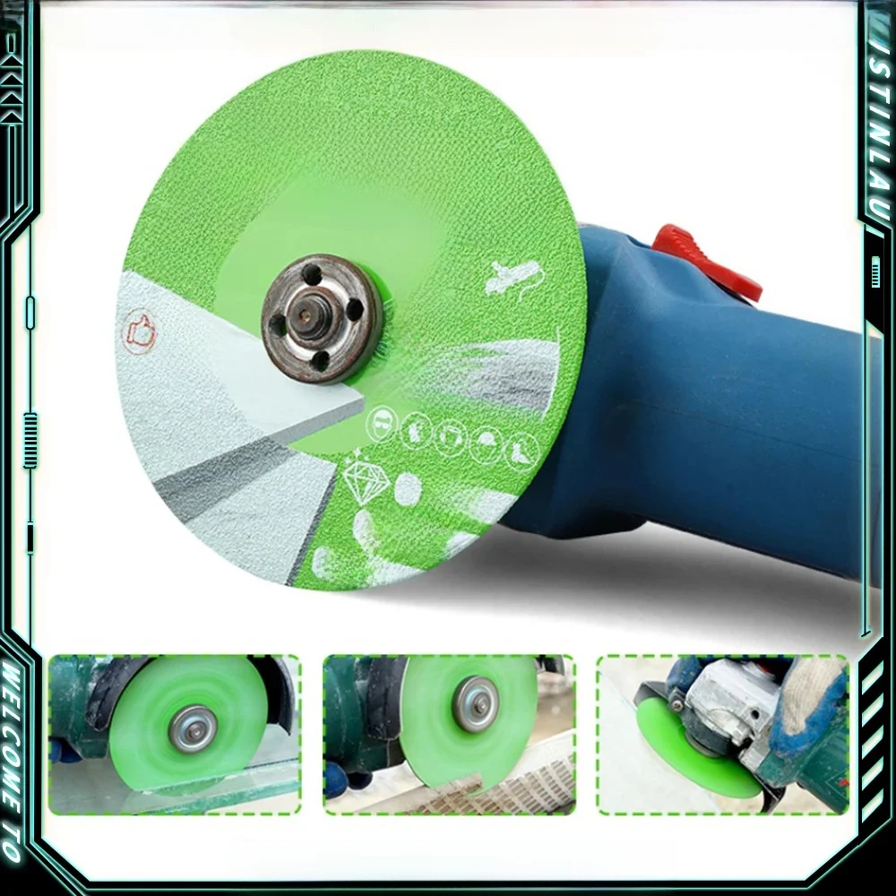 Diamant Marmer Zaagblad Keramische Tegel Jade Speciaal Polijsten Snijblad Scherp Solderen Glas Doorslijpschijf φ100-125mm x22.23mm - afbeelding 2