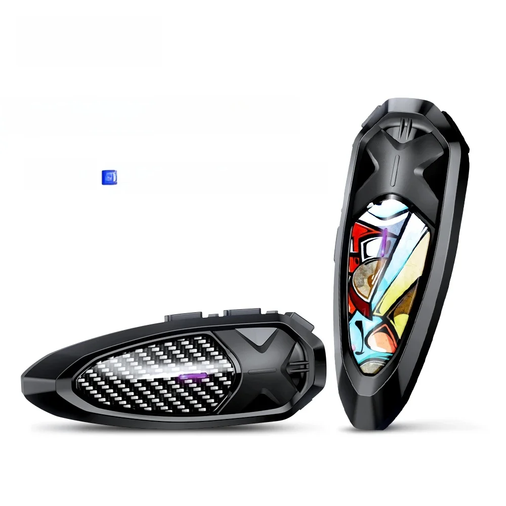 Lexin GTX-Gegensprechanlage, Bluetooth, für Motorradhelm, Headset, unterstützt Gegensprechanlage und Musik auf einmal zu hören, 10 Fahrer, 2000 m