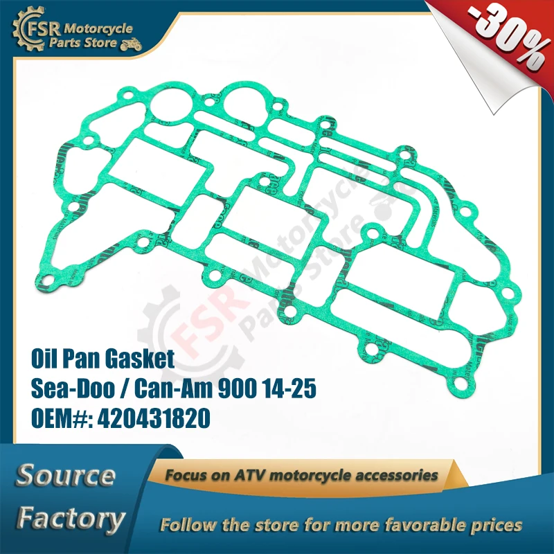 

Oil Pan Gasket,Fits Sea-Doo GTI GTS Spark /Can-Am Maverick X3 900 2014-2025 & Ski-Doo Lynx,P/N:420431820,Jet Ski & Quad Parts