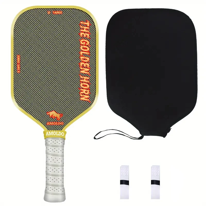 Paleta de Pickleball de titanio termoformado T800, paleta Pickleball de fibra de carbono, potencia y Control, núcleo de 16mm, raqueta profesional, 2024