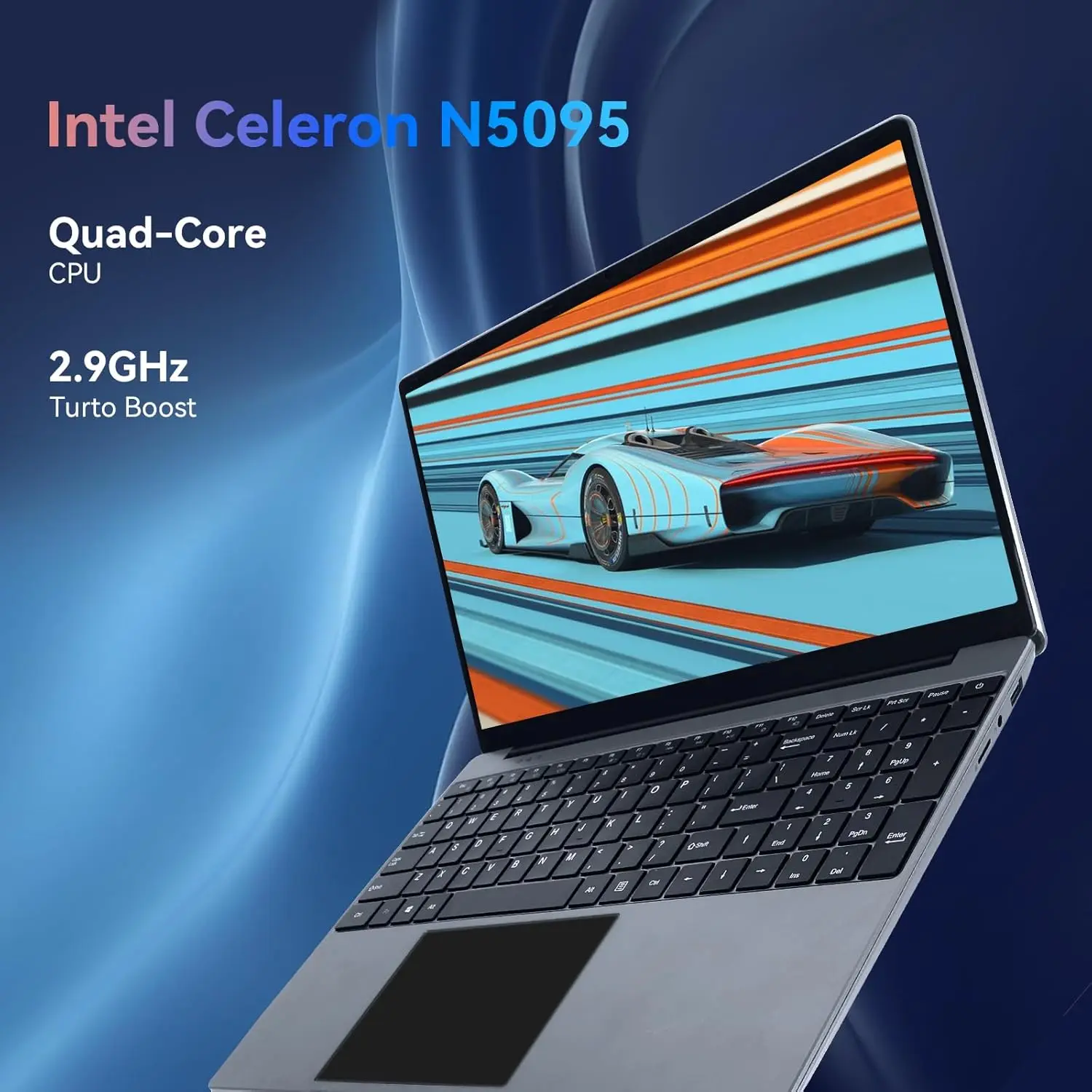 AEEZO 15.6 Inch Laptop Windows 11 Notebook 16G RAM 512GB SSD Quad-Core Intel Celeron N5095 Processors FHD IPS 1920x1080 Display
