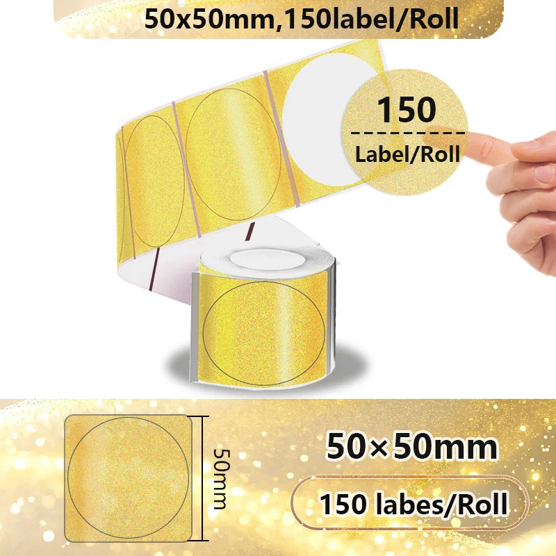 Phomemo Gradiënt zelfklevend label 50x50mm Geschikt voor M110 M220 M221 M120 DIY Logo Barcodelabel Geschikt voor E210 P50 DETONG P1