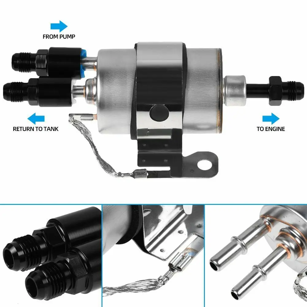 Fuel Pressure Regulator/Filter Kit w/6AN fitting- EFI or LS Swap For C5 Corvette, Including fuel pump combination