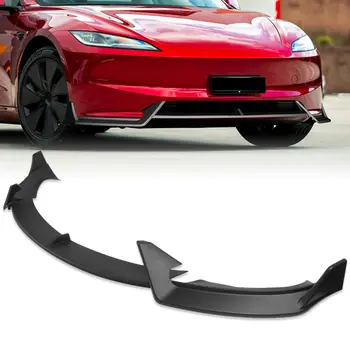 適用於 2024-2025 年特斯拉 Model 3 前保險桿擾流板唇形車身套件(不適用於高性能保險桿) 10 最佳銷售 特斯拉 Model 3 車身套件 - №2