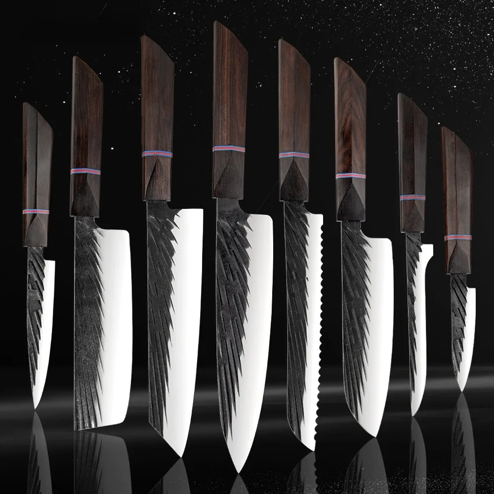 XITUO Hohe Carbon Küche Messer Handgemachte Beschläge Japanischen Sharp Kochmesser Set Cleaver