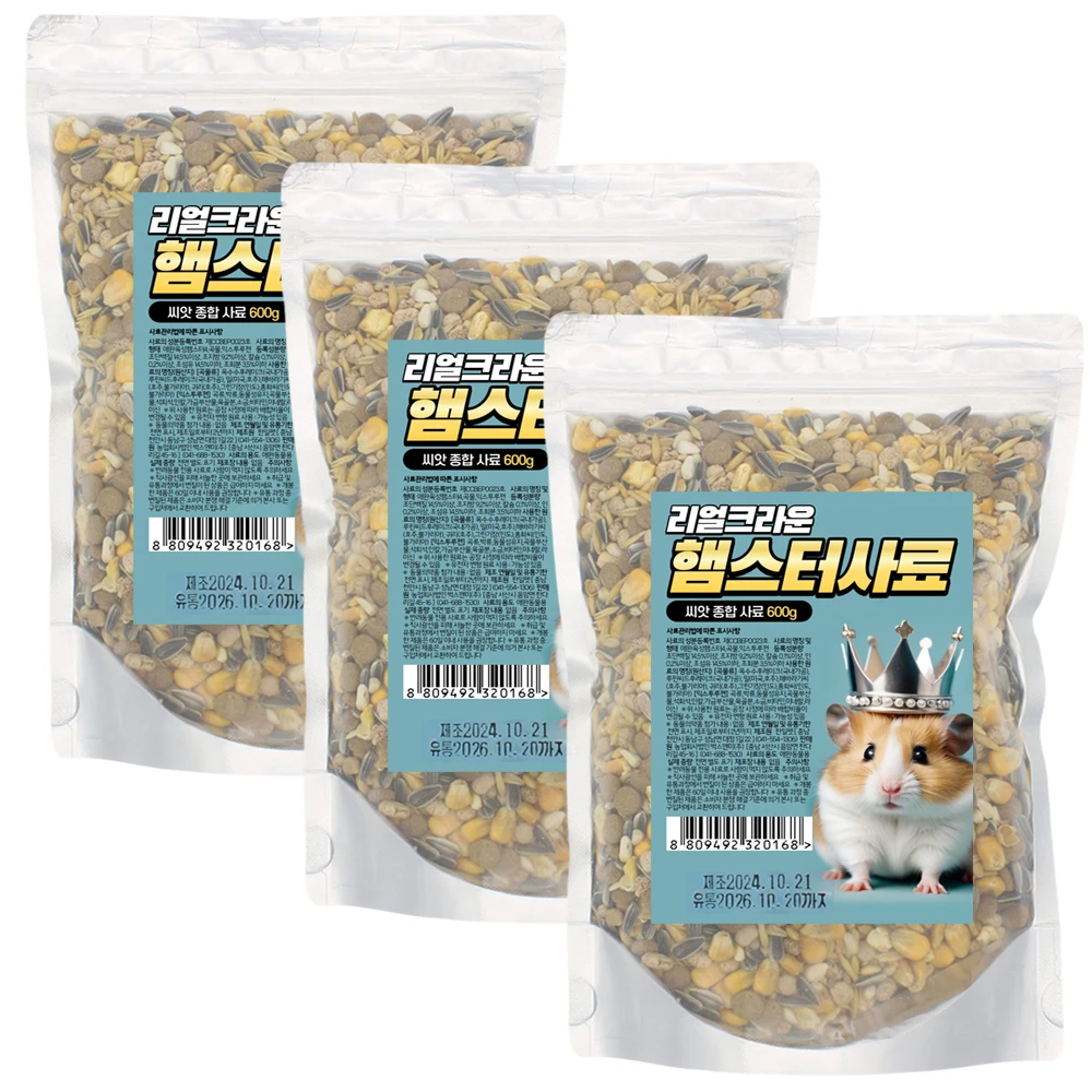 Real Cown Hamster Feed 600g x 3 rods (Hamster Feeding)