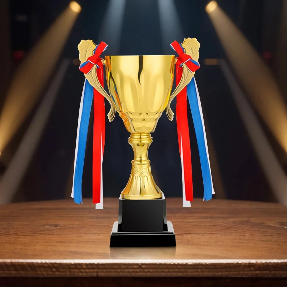 Trophée en métal doré, trophées de Football, prix gagnant, compétition sportive, trophée de basket-ball, jouet pour cérémonie de fête