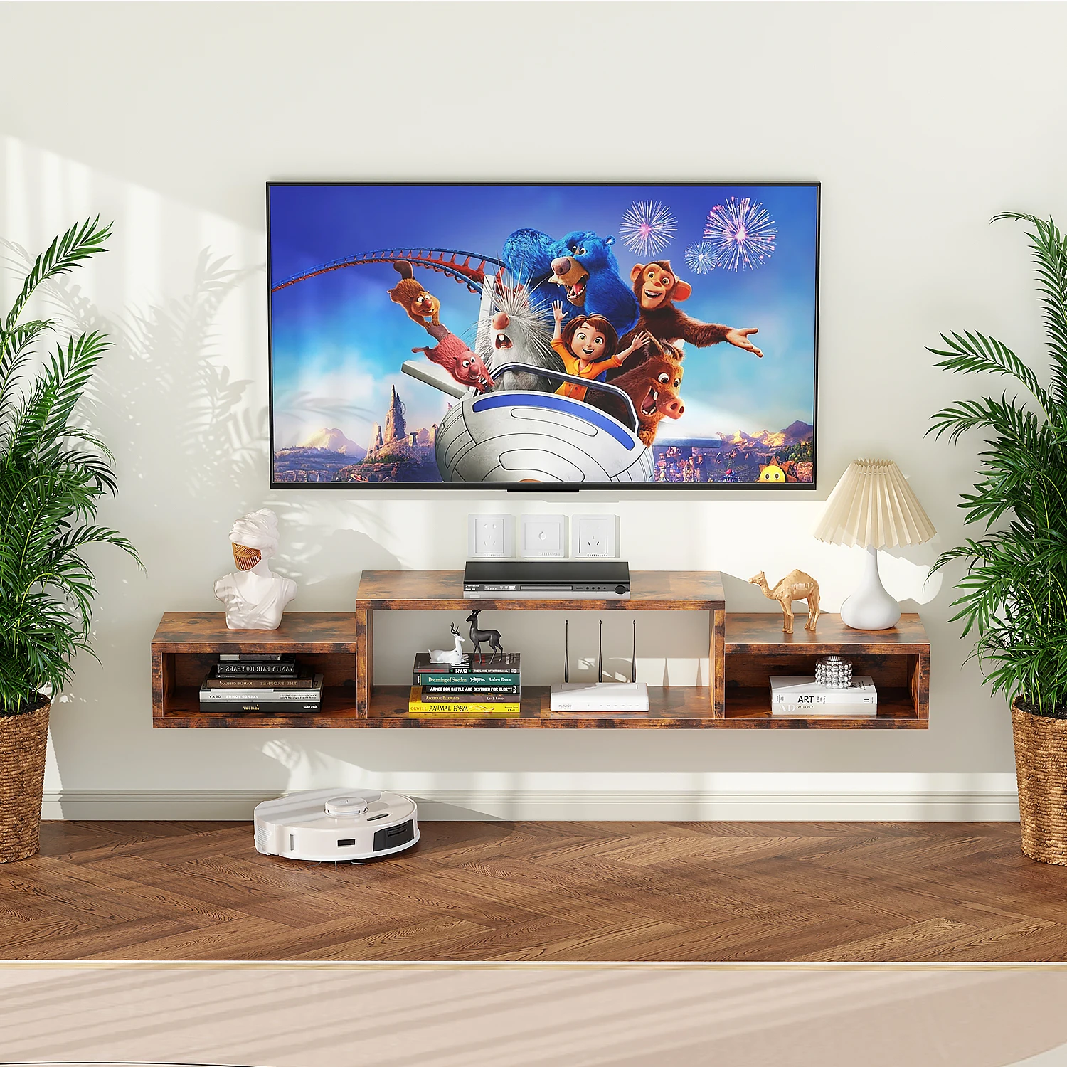 150cm Mueble Para Tv Tv Flotante De Pared Soporte Tv Repisa Mesa De Centro Tv Flotante De Pared Soporte Tv Repisa Madera