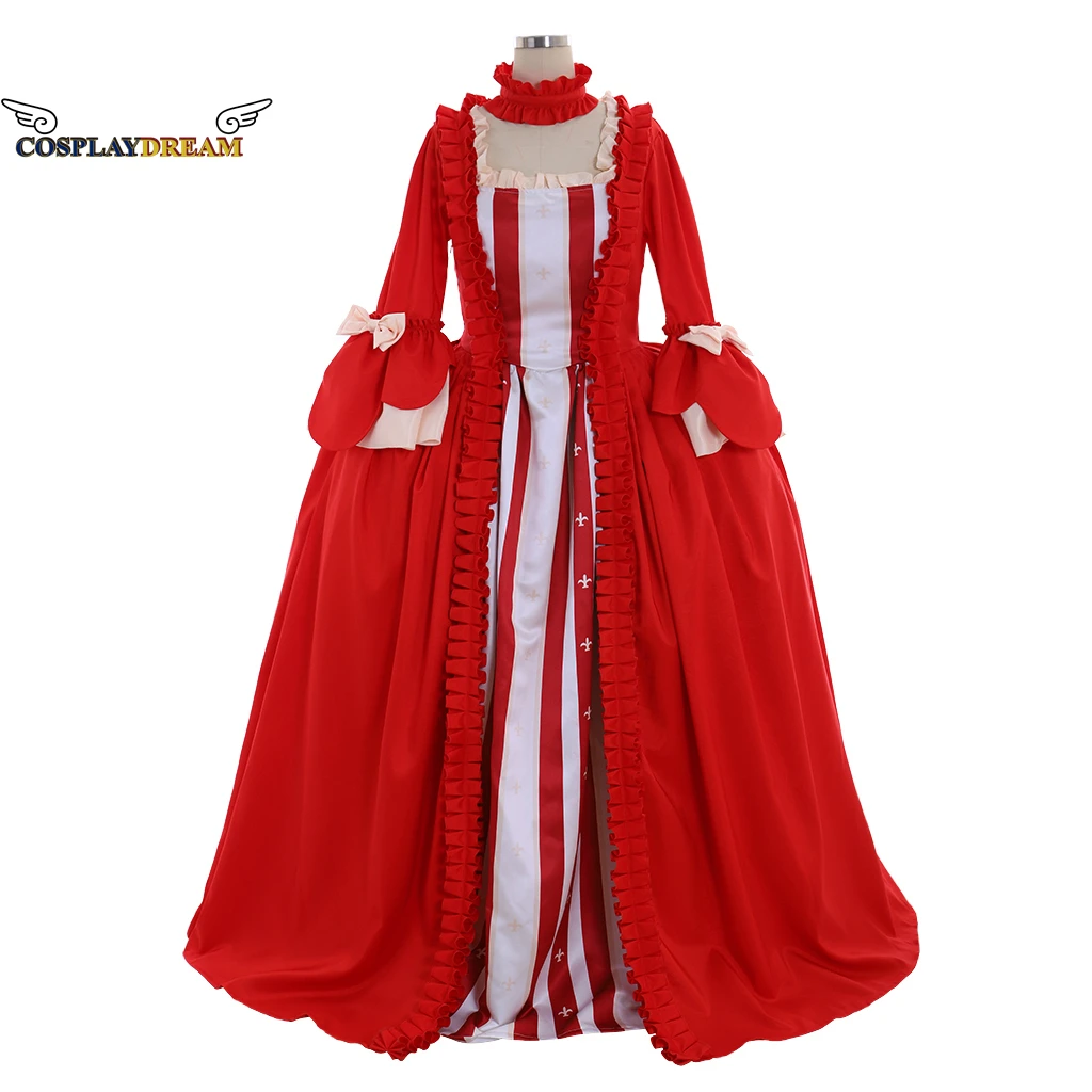 

Women Medieval Clothing Red Dress Rococo Ball Gown Rococo Royal Court Noble Dress Baroque Fancy Party Dress Georgian Dress XS3XL