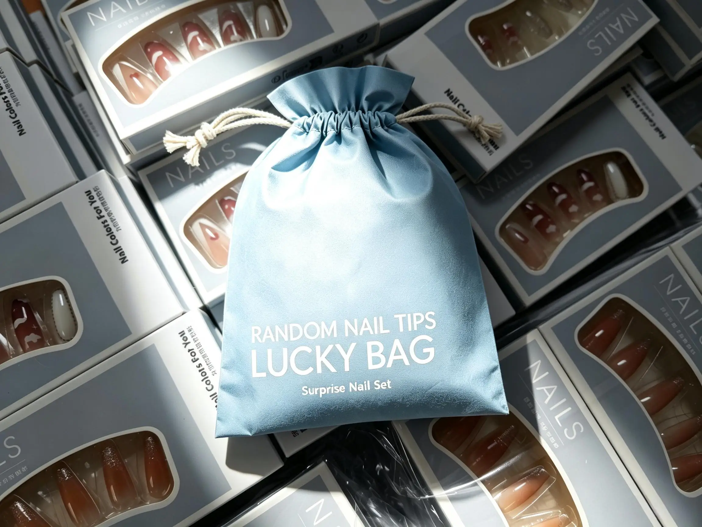 48 pieces / 96 pieces Random Press-on Nails Lucky Bag Random Delivery, including various styles such as floral, animal, geometric patterns and solid colors to help you create exclusive nail looks.