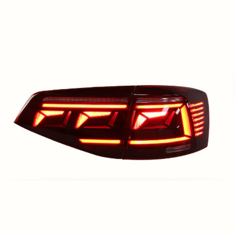 LED Car Taillight Assembly Dynamic Streamer Turn Signal For Volkswagen Sagitar 2015-2018 Fog Brake Running Reverse Rear Lamp