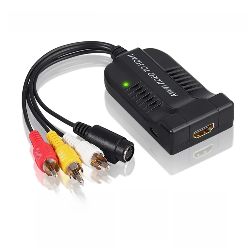 Konwerter wideo RCA s-video na HDMI z USB kabel do HDTV DVD s-video na kabel HDMI RCA/AV na HDMI — zdjęcie produktu 7