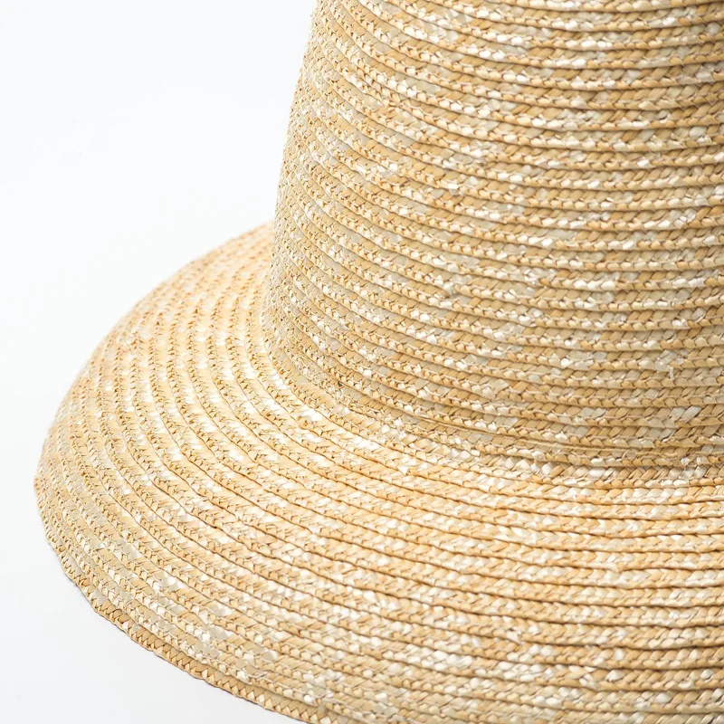 USPOP New Fashion Vintage High Crown Straw Fedoras Natural Wheat Summer Straw Sun Hats