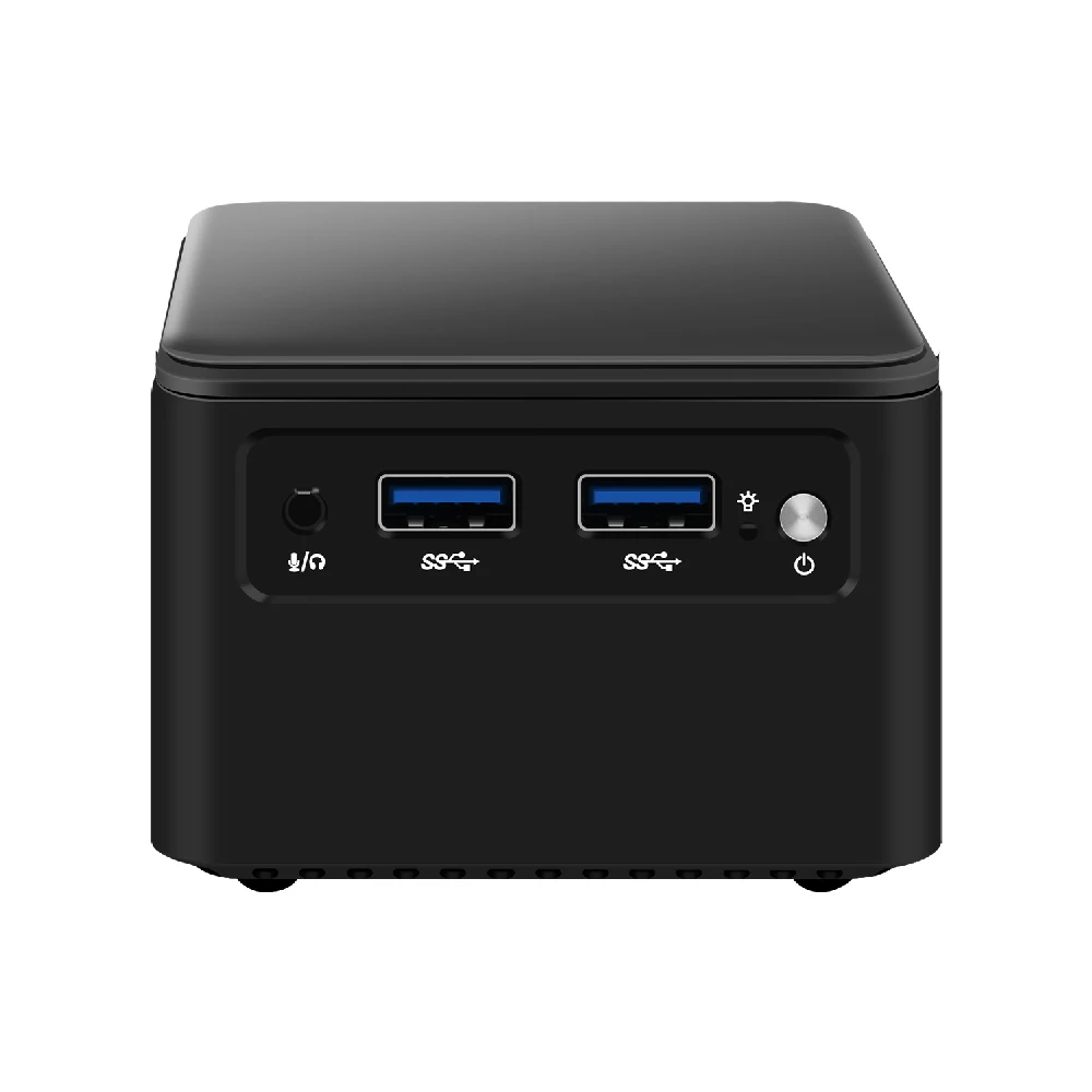 HUNSN Mini PC, HTPC, komputer stacjonarny, BJ02, Intel N100/N200/I3 N305, 2 x I226-V LAN, typ-C 12-19V, 2HDMI, 3 usb3.0, typ-C, TF