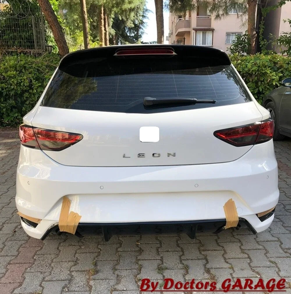 For Seat Leon style Diffüser 2013 2014 2015 2016 2017 2018 2019 2020 Car Styling Auto Accessory Body Kit Lip