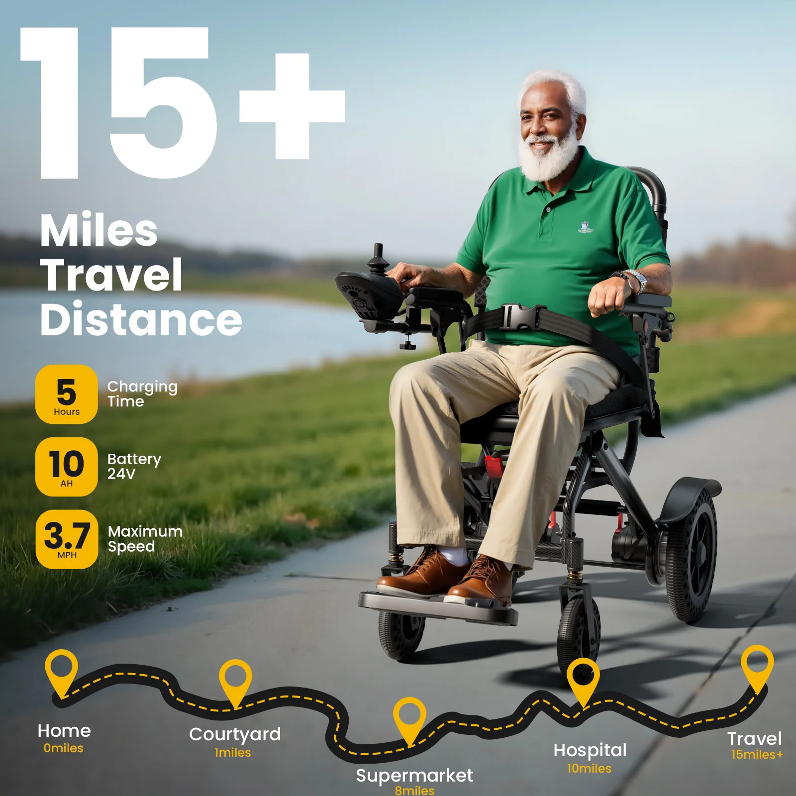 Foldable Electric Wheelchair