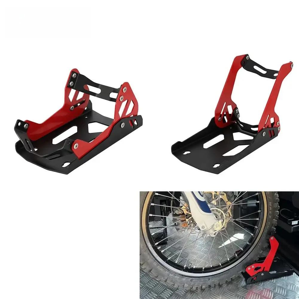 AliExpress JFGRACING Trailer rack trailer frame front wheel fixed support bracket parking fixed frame 1800 lb Capacity For 8"-21" Ebike Pit Dirt Bike